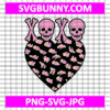 Xoxo Skull Valentine SVG, Skull SVG, Valentines Day SVG