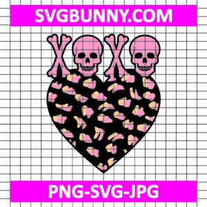 Xoxo Skull Valentine SVG, Skull SVG, Valentines Day SVG