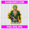 Zoro New Year SVG, One Piece SVG, Zoro SVG, Roronoa Zoro SVG, New Year SVG