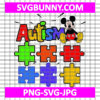 Autism Mickey Mouse SVG, Autism SVG, Disney Cartoon SVG