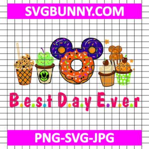 Best Day Ever Halloween SVG, Carnival Food SVG, Disney Halloween Snacks SVG, Carnival SVG