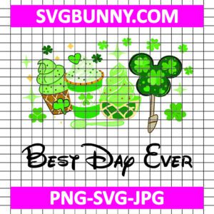 Best Day Ever SVG, Snacks St Patrick Day SVG, Green Carnival Food SVG, Disney Lucky Clover SVG, PNG, DXF, EPS, Carnival SVG