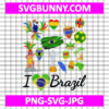 Carnival SVG, Brazil Clipart, Brazil SVG, Brazilian Lover Gift SVG, Rio de Janeiro SVG