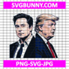 Elon Musk and Trump Debate SVG: Tech vs Politics in Action, President SVG, Elon Musk and Trump SVG