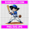 Goku LA Dodgers PNG, Dragon Ball Goku Los Angeles Dodgers Baseball PNG, Dodgers Baseball SVG, Anime SVG