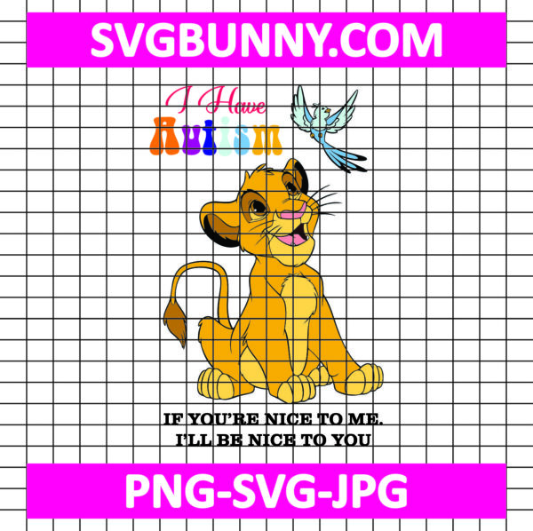 I Have Autism SVG, Cartoon Character SVG, Autism Awareness Lion SVG, Game Lover SVG, Game SVG