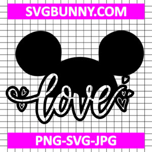 Love Autism SVG, Autism Mickey Head SVG, Puzzle Piece SVG, Autism Support Child SVG PNG DXF EPS