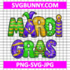 Mardi Gras Carnival PNG, Mardi Gras Letters in Stripes PNG, Carnival SVG, Mardi Gras SVG