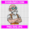 Master Roshi SVG, Master Roshi Dragon Ball Z SVG, Dragon Ball PNG, Master Roshi JPG, EPS, DEF