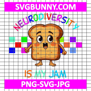 Neurodiversity Is My Jam SVG, Neurodiversity SVG, Autism Awareness SVG, Autism SVG