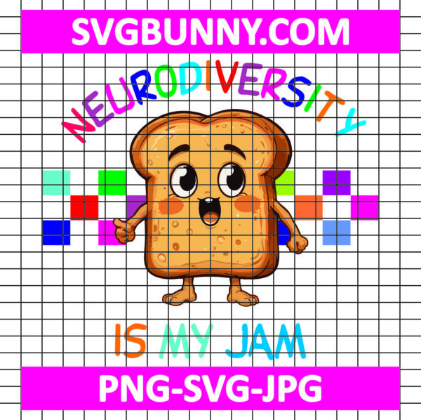 Neurodiversity Is My Jam SVG, Neurodiversity SVG, Autism Awareness SVG, Autism SVG