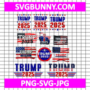 Trump 2025 SVG, Trump Hoodie SVG Bundle, Trump SVG