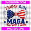 Trump Girl Maga Social Club SVG, Trump SVG, Love Trump SVG, Trump Girl SVG