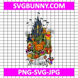 Disney Halloween PNG, Winnie The Pooh And Friends PNG, Halloween SVG, Mickey Mouse And Friends PNG