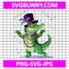 Funny Mardigator Mardi Gras Dancing SVG, Alligator Dancing Carnival SVG, Mardi Gras Alligator SVG