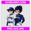 Goku And Vegeta San Diego Padres PNG, Anime Dragonball MLB Baseball PNG, Anime SVG, JPG, EPS, DEF