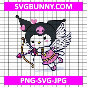 Kuromi Cupid SVG, Kuromi SVG, Halloween SVG, Kitty PNG, Kuromi EPS, DXF