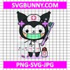 Kuromi Dentist SVG, Kuromi Doctor In Hospital SVG, Cartoons SVG, Cute Kitty SVG