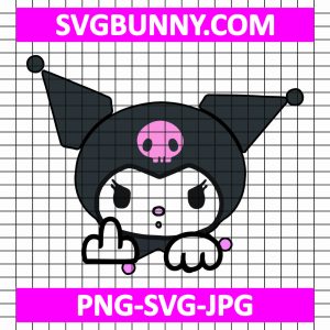 Kuromi SVG, Kuromi Middle Finger SVG, Cartoons SVG