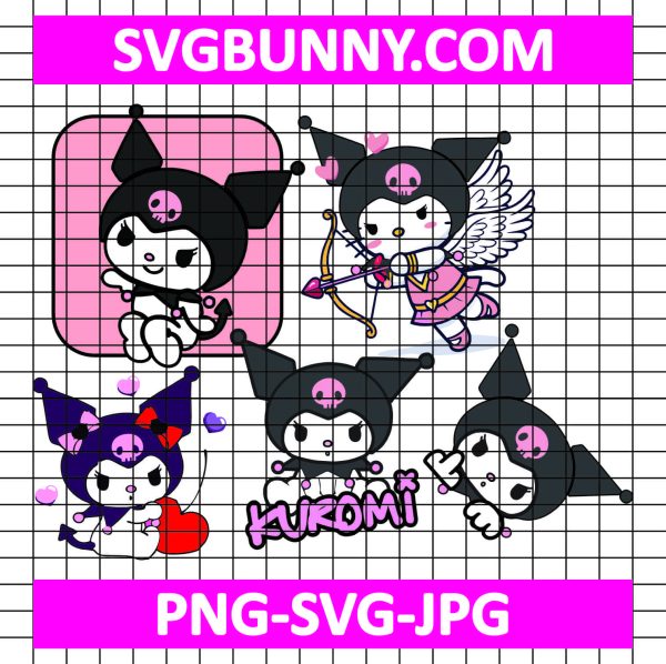 Kuromi SVG, Kuromi Witch SVG, Cartoons SVG, Hello Kitty SVG, Sassy Kuromi SVG