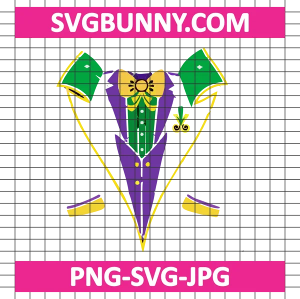 Mardi Gras Costume Tuxedo SVG, Carnival Parade SVG, Carnival SVG, Custom Family SVG
