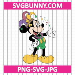 Mickey Mardi Gras SVG, Fleur De Lis SVG, Carnival SVG, Carnival Celebration SVG