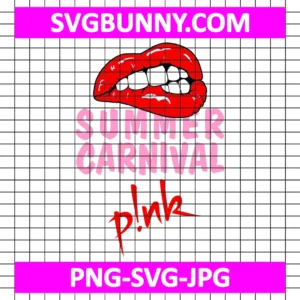 Pink Summer Carnival 2025 Lips SVG, Hot Summer Carnival 2025 SVG, Carnival SVG Pink Tour DXF SVG PNG EPS