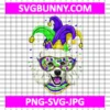 Poodle Dog Mardi Gras SVG, Carnival SVG, Mardi Gras Dog SVG