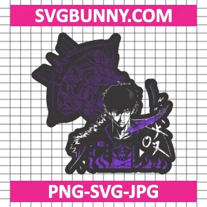 Shadow Monarch SVG, Sung Jin Woo SVG, Solo Leveling SVG PNG DXF EPS