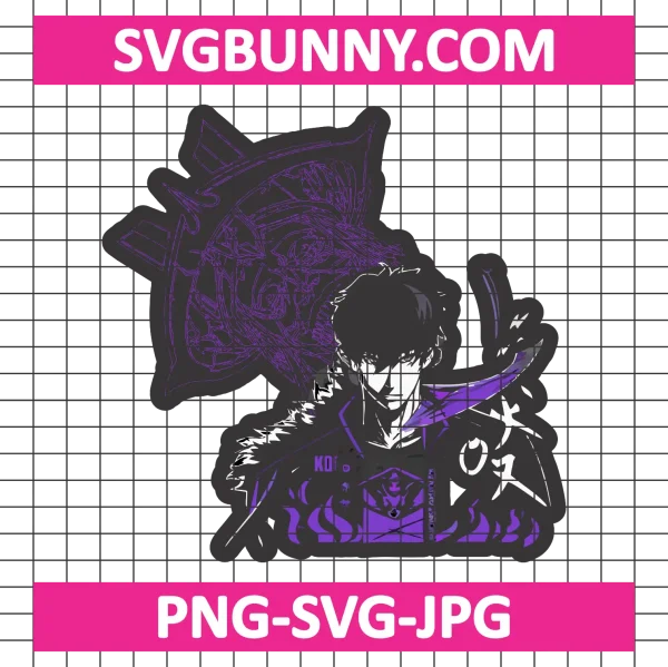 Shadow Monarch SVG, Sung Jin Woo SVG, Solo Leveling SVG PNG DXF EPS