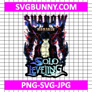 Shadow Monarch Solo Leveling SVG, Sung Jin-woo SVG, Solo Leveling SVG, Anime SVG