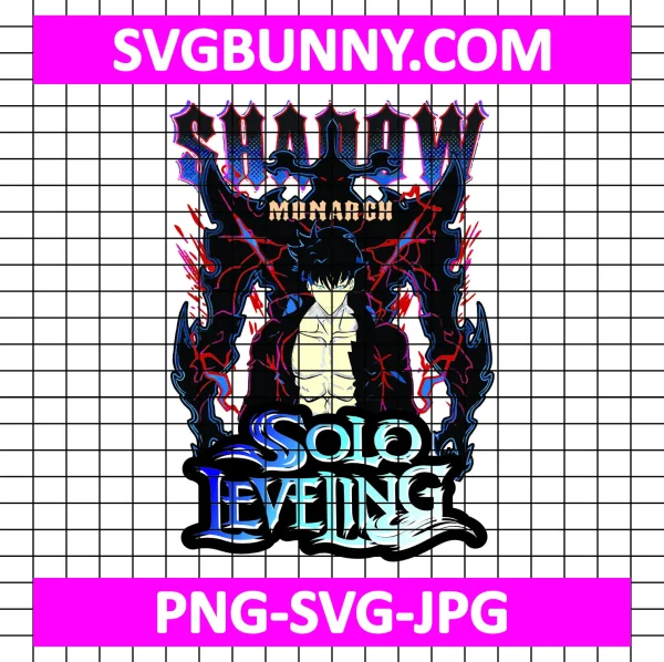 Shadow Monarch Solo Leveling SVG, Sung Jin-woo SVG, Solo Leveling SVG, Anime SVG