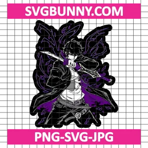 Sung Jin-woo SVG, Solo Leveling SVG, Anime SVG, Solo Leveling