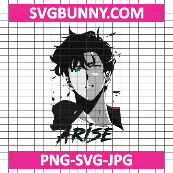 Sung JinWoo Arise SVG, Solo Leveling SVG, Anime SVG, Shadow Monarch SVG, PNG, DXF, EPS