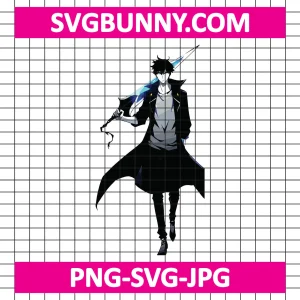 Sung JinWoo SVG, Solo Leveling SVG, Anime SVG, Shadow Monarch SVG, PNG, DXF, EPS