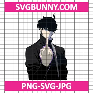 Sung JinWoo SVG, Solo Leveling SVG, JinWoo Sung Finger SVG, Anime SVG