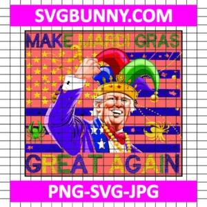 Trump Make Mardi Gras Great Again PNG, Funny Trump US Flag Crawfish Parade PNG, Carnival SVG